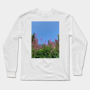 Fireweed in the sky Long Sleeve T-Shirt